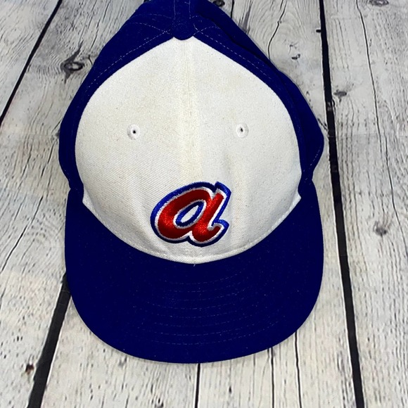 New Era Other - New Era Atlanta Braves 59Fifty Lowercase a Baseball Cap 7 1/8 Hat
